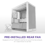 NZXT Chassis H3 Flow mATX White Cabinet 8