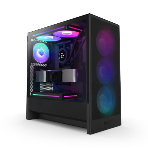 NZXT Chassis H5 Flow RGB mATX Black Case 1