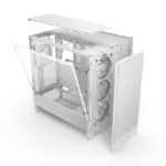 NZXT Chassis?H5 Flow RGB (2024) Compact Mid-Tower ATX Case All White - CC-H52FW-R1 - Image 5