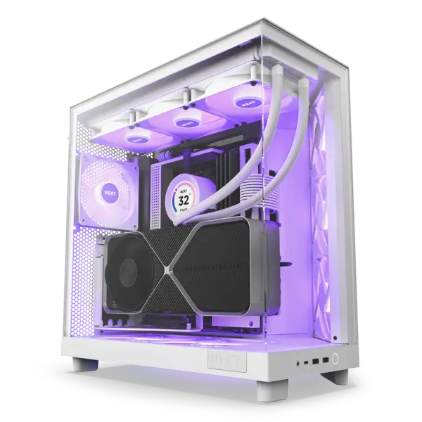 NZXT Chassis H6 Flow RGB White Cabinet