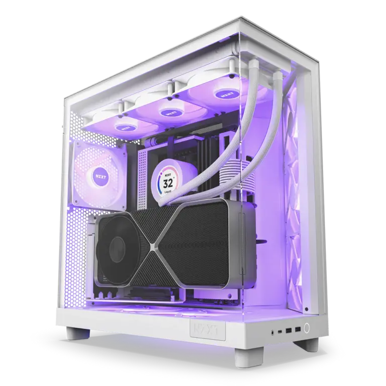 NZXT Chassis H6 Flow RGB White Cabinet