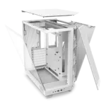 NZXT Chassis H6 Flow (2023) Compact Dual-chamber ATX Case - All White-CC-H61FW-01 - Image 4