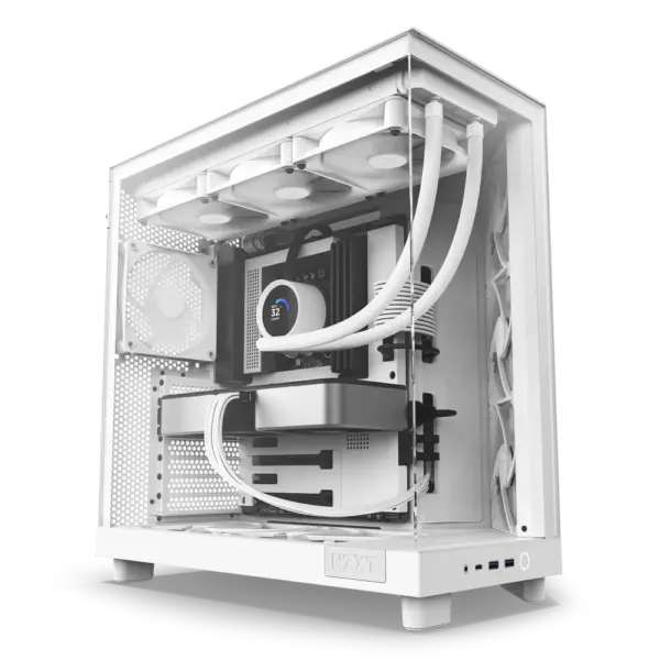 NZXT Chassis H6 Flow White Dual Chamber