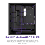 NZXT Chassis H7 Flow RGB (2024) Mid-Tower ATX Case - All Black - CM-H72FB-R1 - Image 7