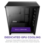 NZXT Chassis H7 Flow RGB (2024) Mid-Tower ATX Case - All Black - CM-H72FB-R1 - Image 6