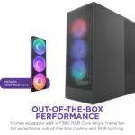 NZXT Chassis H7 Flow RGB (2024) Mid-Tower ATX Case - All Black - CM-H72FB-R1 - Image 5