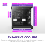 NZXT Chassis H9 Flow (2025) Dual-Chamber Mid-Tower Case without PSU - All Black - CM-H92FB-01 - Image 8