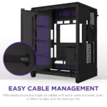 NZXT Chassis H9 Flow (2025) Dual-Chamber Mid-Tower Case without PSU - All Black - CM-H92FB-01 - Image 2