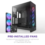 NZXT Chassis H9 Flow RGB (2025) Dual-Chamber Mid- Tower Case without PSU w/ RGB  - All Black- CM-H92FB-R1 - Image 8