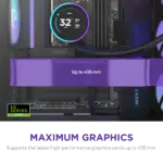 NZXT Chassis H9 Flow RGB (2025) Dual-Chamber Mid- Tower Case without PSU w/ RGB  - All Black- CM-H92FB-R1 - Image 6