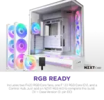 NZXT Chassis H9 Flow RGB Plus White Case 2