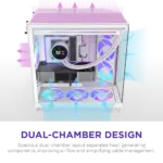 NZXT Chassis H9 Flow RGB Plus White Case 5