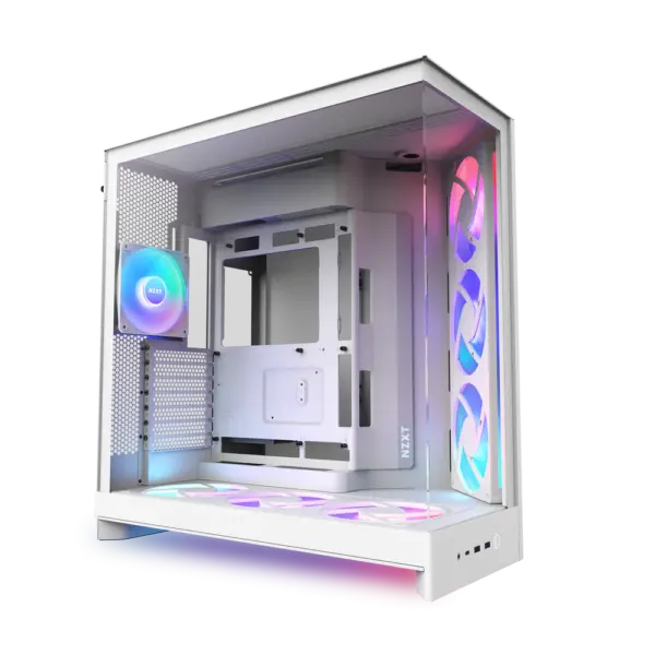 NZXT Chassis H9 Flow RGB Plus White Case