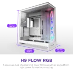 NZXT Chassis H9 Flow RGB White Cabinet 1