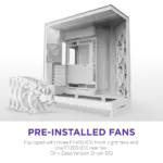 NZXT Chassis H9 Flow (2025) Dual-Chamber Mid-Tower Case without PSU - All White - CM-H92FW-01 - Image 8