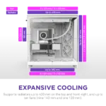 NZXT Chassis H9 Flow (2025) Dual-Chamber Mid-Tower Case without PSU - All White - CM-H92FW-01 - Image 7