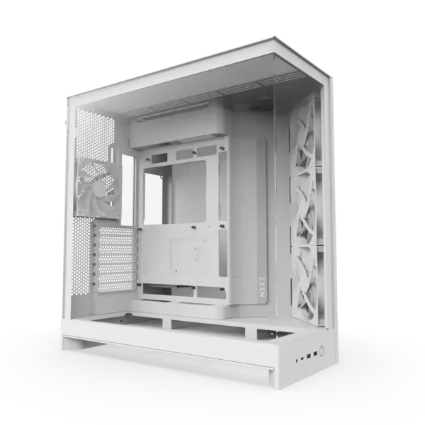 NZXT Chassis H9 Flow White Mid Tower Case