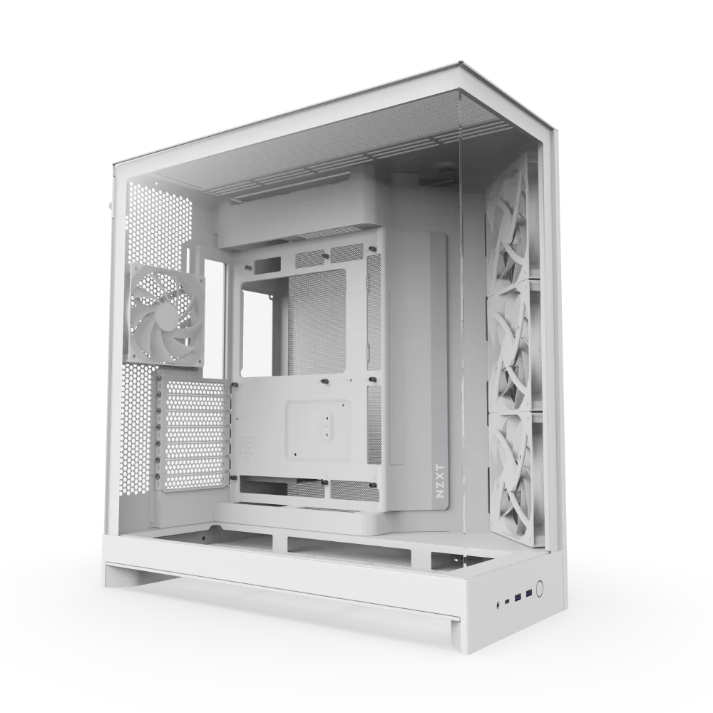 NZXT Chassis H9 Flow White Mid Tower Case NZXT Chassis H9 Flow White Mid Tower Case