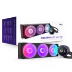 Kraken Elite 360 RGB V2 - 360mm AIO liquid cooler w/ Display and RGB Core Fan - Single Frame (Black) - RL-KR36E-B2 - Image 3
