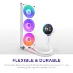 Kraken Elite 360 RGB V2 - 360mm AIO liquid cooler w/ Display and RGB Core Fan - Single Frame (White) - RL-KR36E-W2 - Image 5