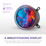 NZXT Kraken Elite 420 RGB V2 - 420mm AIO liquid cooler w/ Display and RGB Core - Single Frame (Black) - RL-KR42E-B2 - Image 11