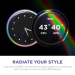 NZXT Kraken Elite 420 RGB V2 - 420mm AIO liquid cooler w/ Display and RGB Core - Single Frame (Black) - RL-KR42E-B2 - Image 9