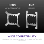 NZXT Kraken Elite 420 RGB V2 - 420mm AIO liquid cooler w/ Display and RGB Core - Single Frame (Black) - RL-KR42E-B2 - Image 7