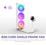 Kraken Plus 360 RGB V2 - 360mm AIO liquid cooler With Heatsink 1.54in. Display and RGB Core Entry Version (White)- RL-KR360-W2 - Image 5