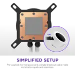 Kraken Plus 360 RGB V2 - 360mm AIO liquid cooler With Heatsink 1.54in. Display and RGB Core Entry Version (White)- RL-KR360-W2 - Image 4