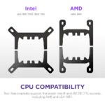 Kraken Plus 360 RGB V2 - 360mm AIO liquid cooler With Heatsink 1.54in. Display and RGB Core Entry Version (White)- RL-KR360-W2 - Image 3