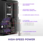 NZXT N7 B850 Motherboard - AMD B850 Chipset with WF and Black Cover- N7-B85XT-B1 - Image 8