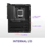 NZXT N7 B850 Motherboard - AMD B850 Chipset with WF and Black Cover- N7-B85XT-B1 - Image 4