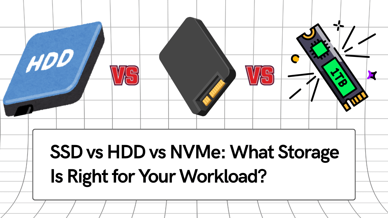 SSD vs HDD vs NVMe: What Storage Is Right for Your Workload?
