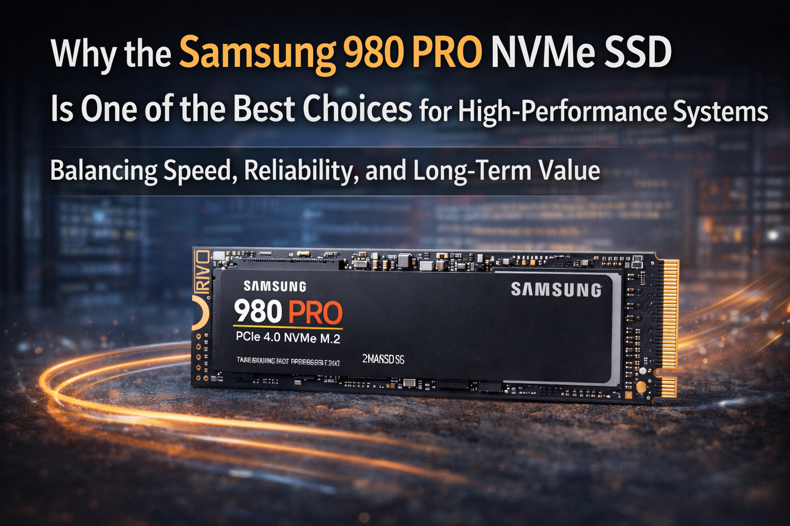 Why the Samsung 980 PRO NVMe SSD Is One of the Best Choice