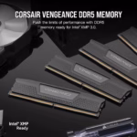 Corsair VENGEANCE 64GB (2x32GB) DDR5 DRAM 6000MT/s CL40 Memory Kit — Black CMK64GX5M2D6000C40 - Image 2