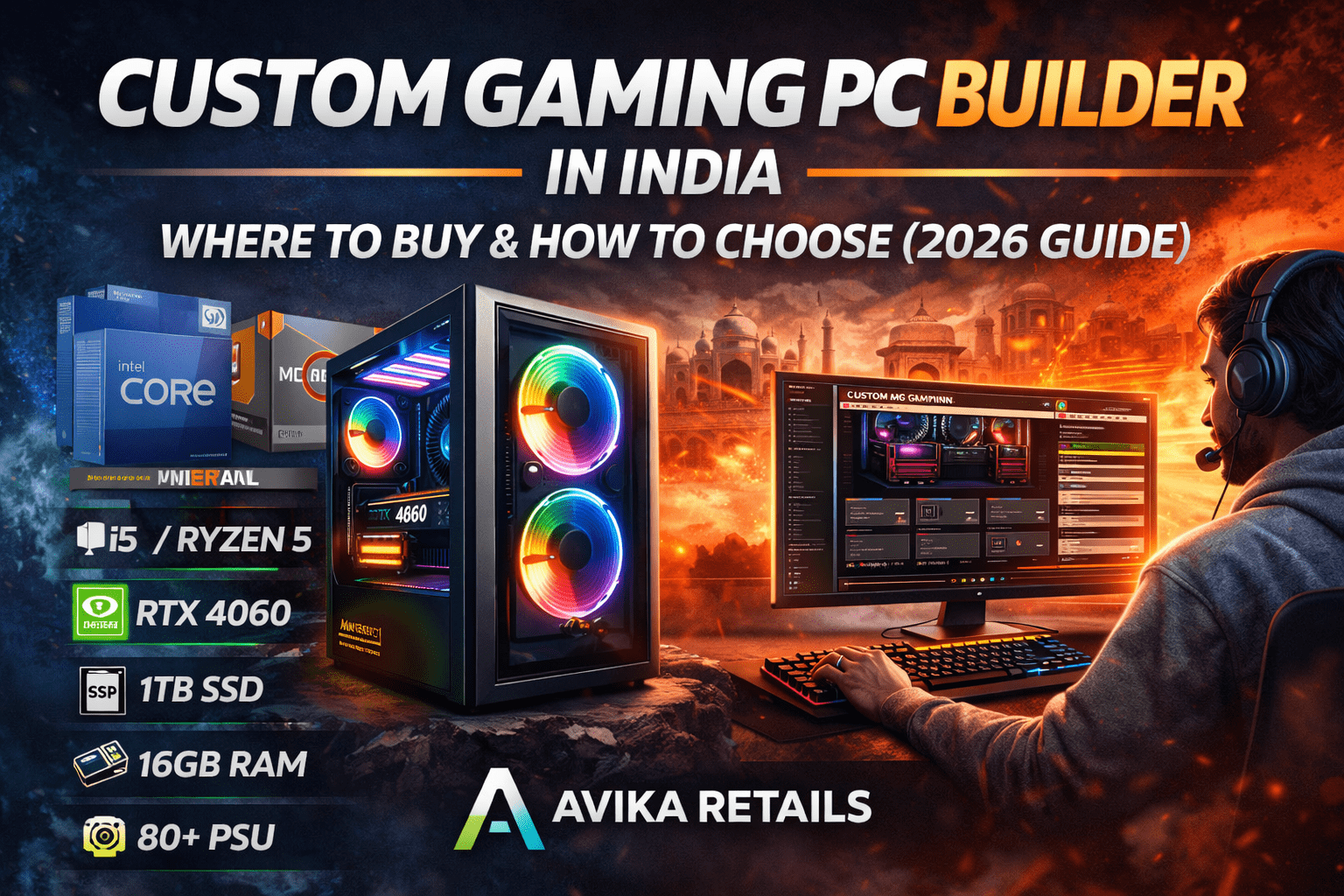 Custom Gaming PC Builder in India - Where to Buy & How to Choose (2026 Guide)
