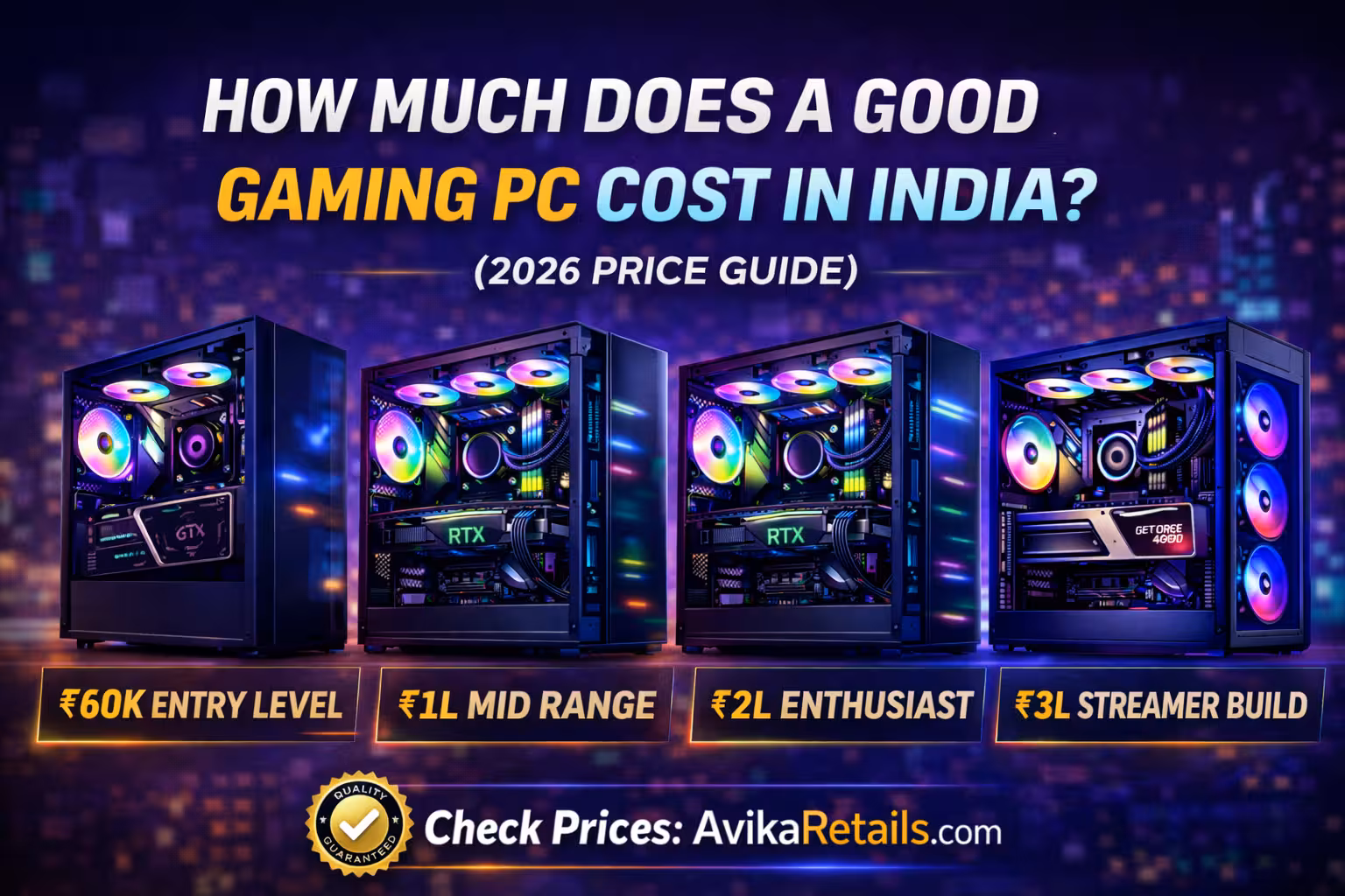 How Much Does a Good Gaming PC Cost in India? (2026 Price Guide)