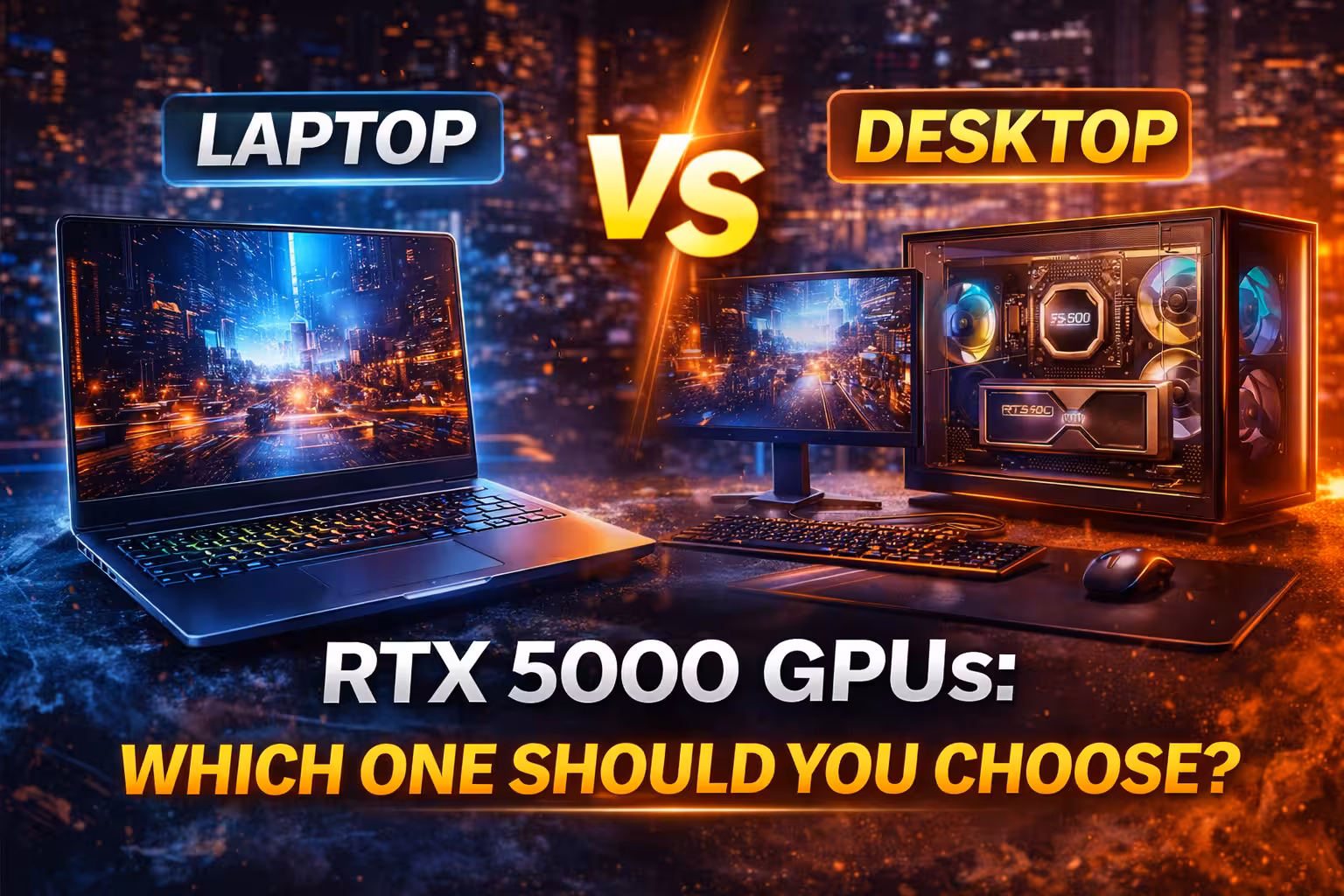 Laptop vs Desktop RTX 5000 GPUs: Which One Should You Choose?