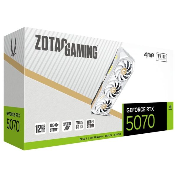 ZOTAC GeForce RTX 5070 AMP 12GB White Edition Graphics Card