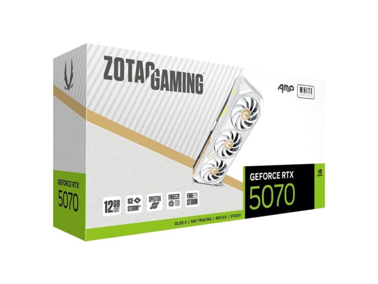 ZOTAC GeForce RTX 5070 AMP 12GB White Edition Graphics Card