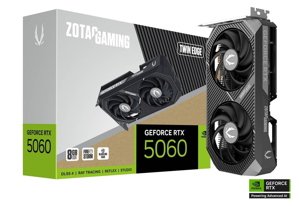 ZOTAC GeForce RTX 5060 Twin Edge 8GB Graphics Card ZOTAC GeForce RTX 5060 Twin Edge 8GB Graphics Card