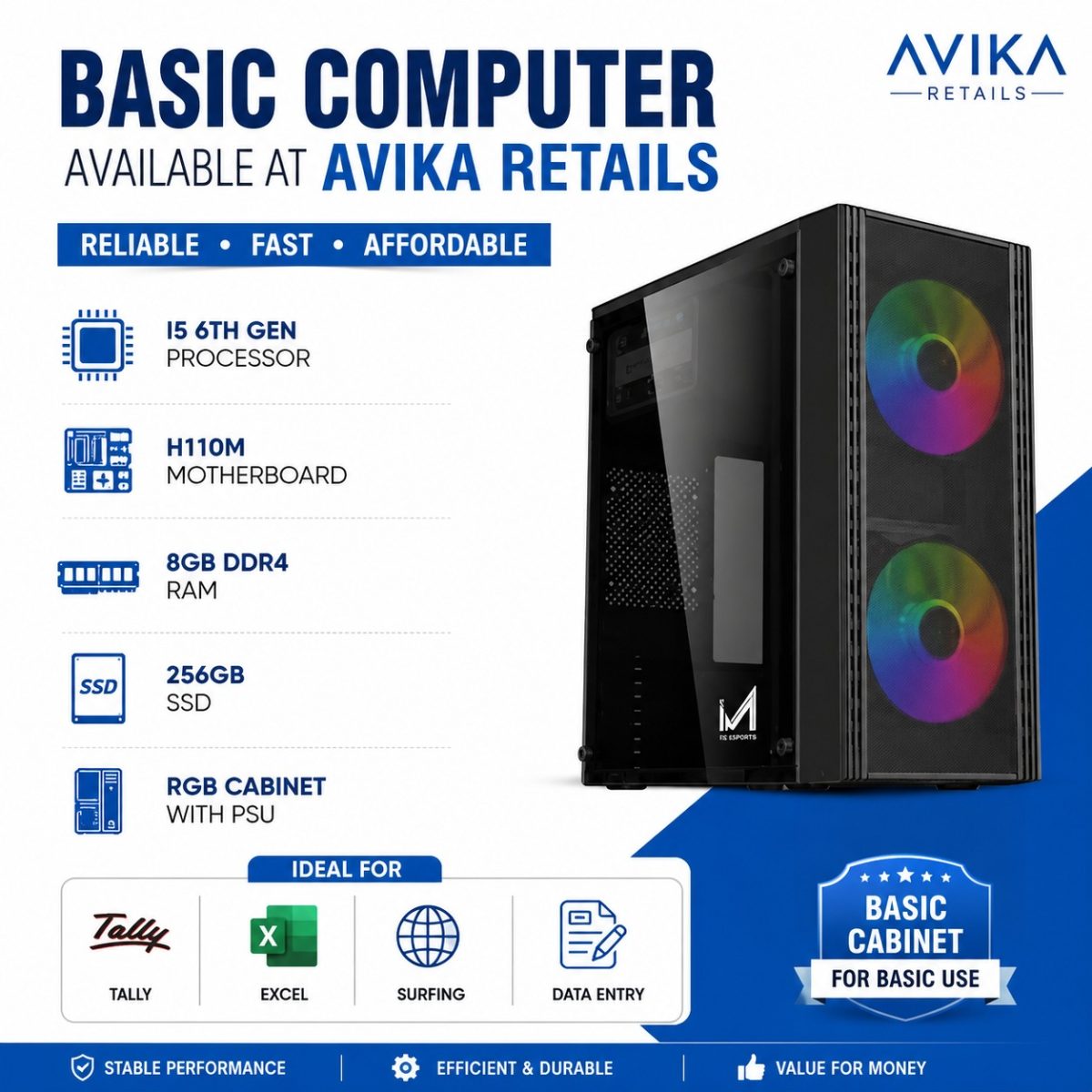 Eng Ar Basic AR Basic Core i5 6th Gen Processor | Certified and Powerful Avika ...