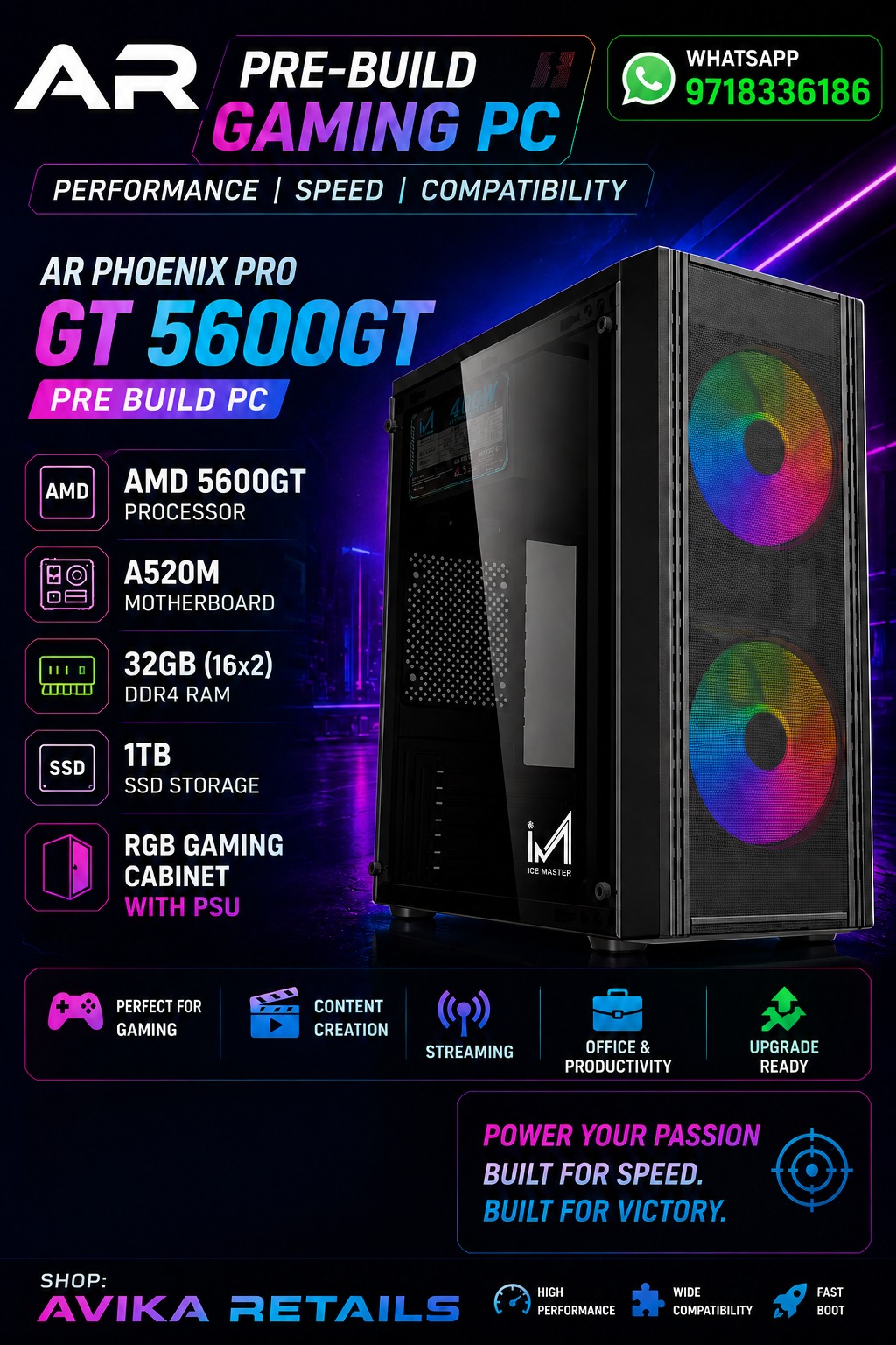 AR Phoenix Pro Pre Build Gaming PC AR Phoenix Pro Pre Build Gaming PC