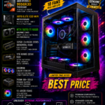 AR DarkMatter Pre Build Gaming PC | Ryzen 9 9950X3D | RTX 5070 12GB Graphics | X870 Elite X3D WIFI | 32GB DDR5 6000MHz | 1TB Gen4 NVMe SSD | 360MM AIO Liquid Cooler | 7 ARGB Infinity Fans Cabinet