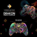 Cosmic Byte Drakon Tri Mode Controller with Charging Dock, Case, TMR Joysticks, Mechanical Buttons, Gyro, RGB for PC, iOS & Android - Image 9