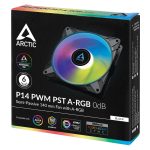 Arctic P14 PWM PST A-RGB Black 140 mm A-RGB PWM Fan with Cable Splitter - Image 5