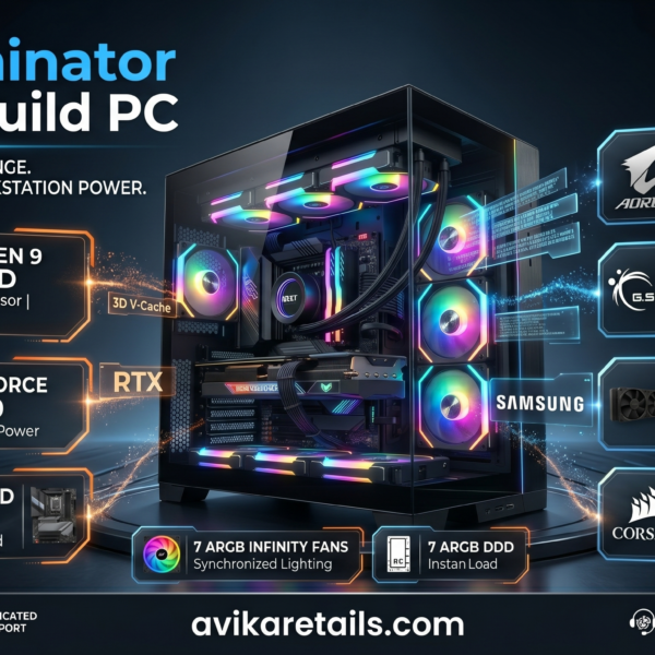 AR Dominator 3D Pre Build PC | Ryzen 9 9950X3D | RTX 5080 16GB | X870 Elite X3D WIFI | 64GB DDR5 6000MHz | 2TB Gen4 NVMe | 360MM AIO Liquid Cooler | 1050W Gold PSU