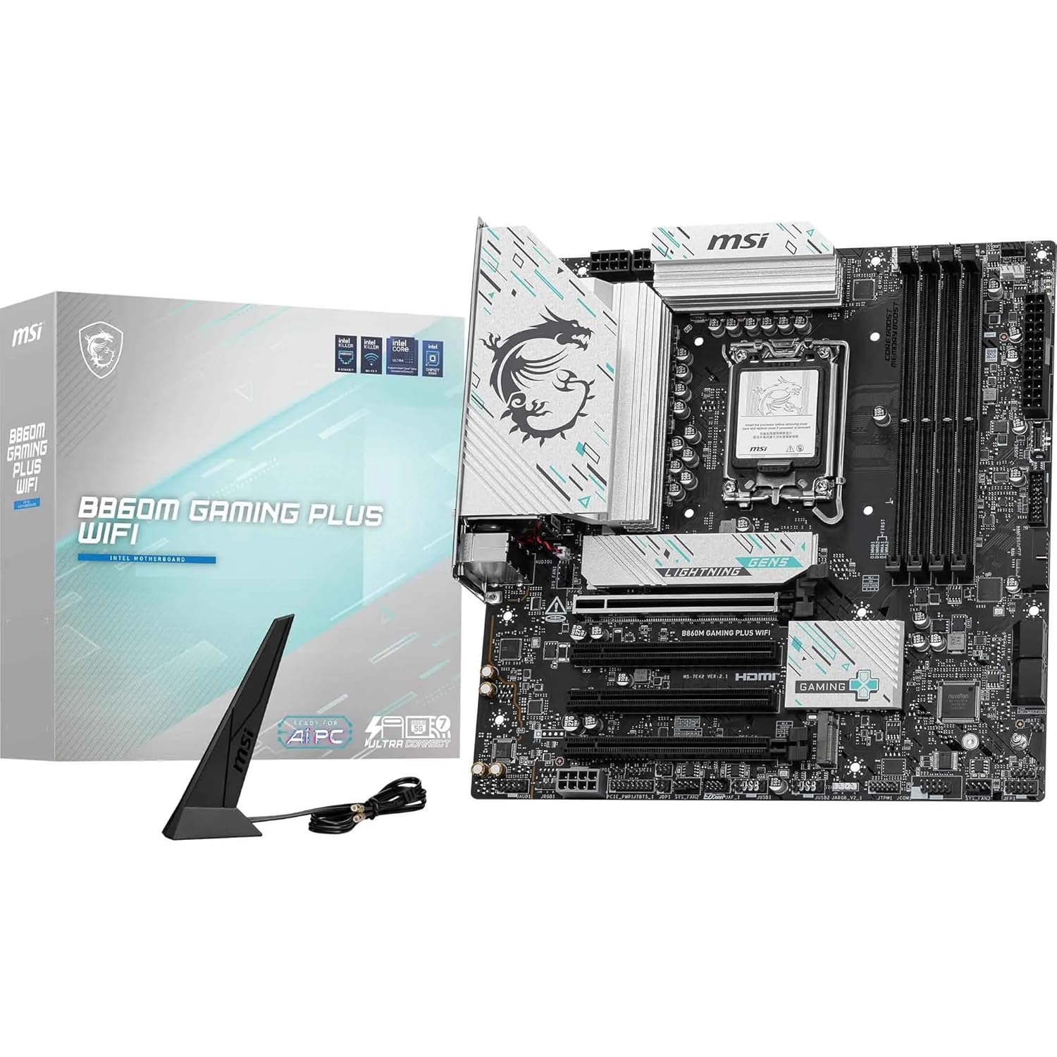81XcK6JtyYL._SL1500_ MSI B860M Gaming Plus Wifi Motherboard - Image 1