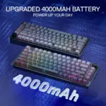 Ucal Pro K673 Pro - 75% Wired + 2.4Ghz + BT Mechanical Keyboard (Concrete Jungle) - Image 3
