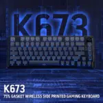 Ucal Pro K673 Pro - 75% Wired + 2.4Ghz + BT Mechanical Keyboard (Concrete Jungle) - Image 2
